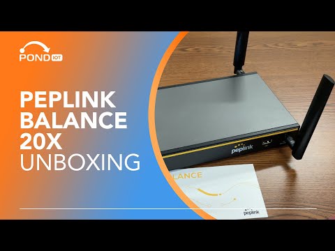 YouTube video cover for 'Peplink Balance 20X Unboxing'
